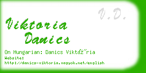 viktoria danics business card